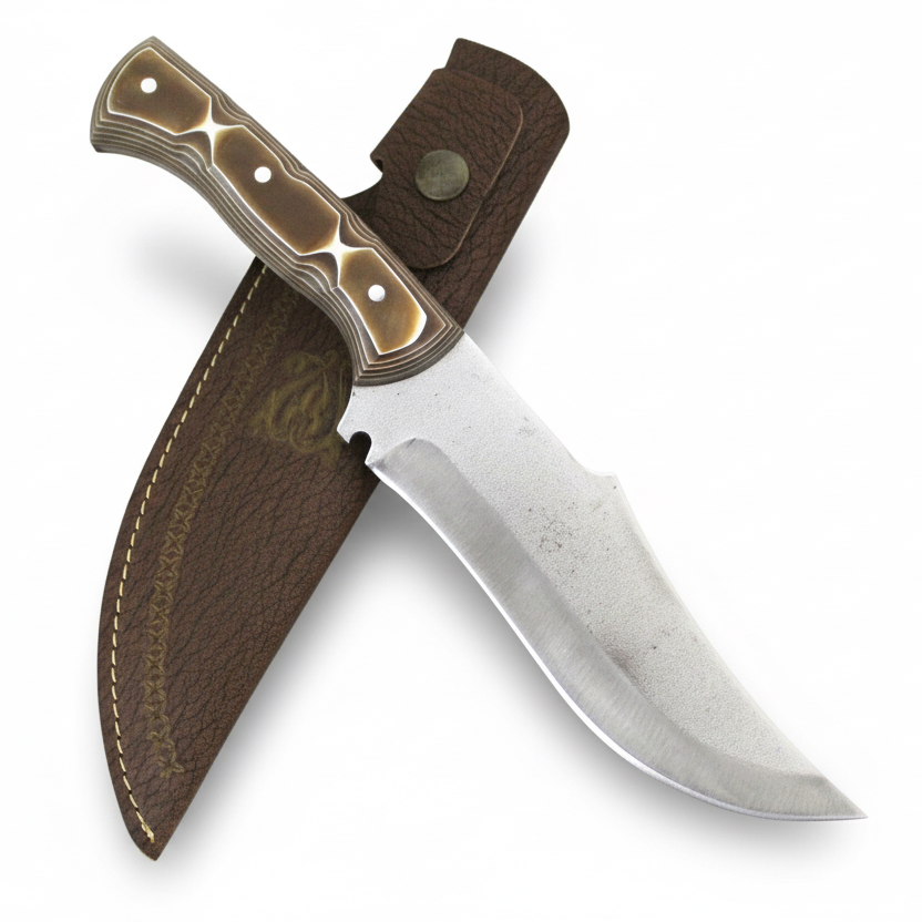 "12"" personalisiertes Jagdmesser Werzalit Griff