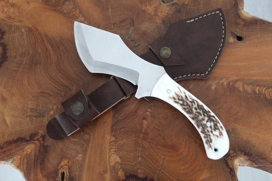 Handgemachtes Hirschgeweih Griff Tracker Messer Personalisiert
