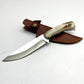 Hirschgeweih Bushcraft Messer Personalisiert mit Etui