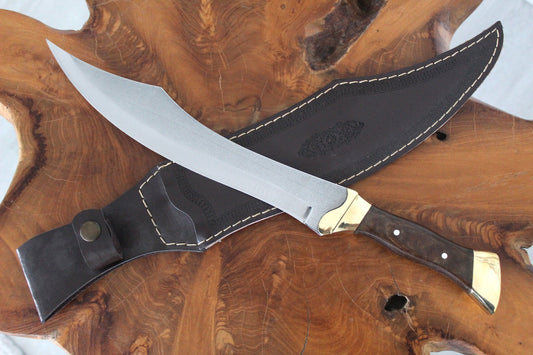 17 "Personalisierter Walnussholz Griff Machete Messer (Wr073)