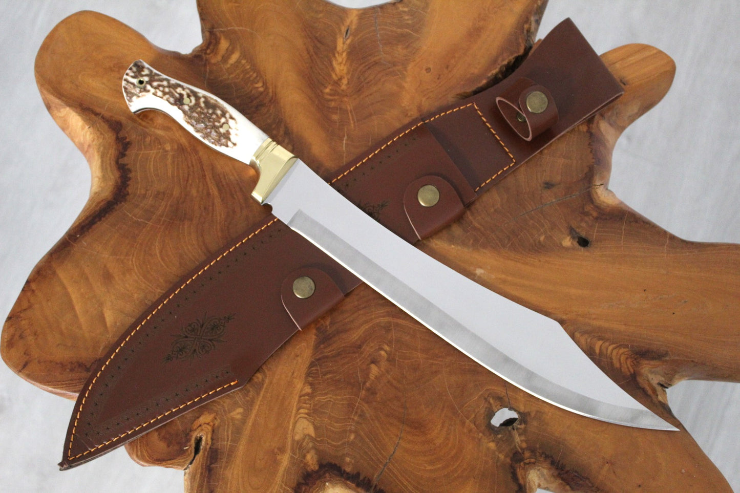 17 "Personalisierte Hirschgeweih Griff Machete Messer