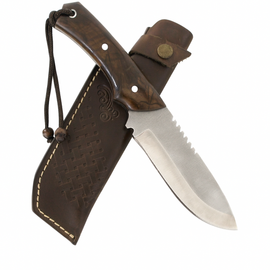9.8 "Handgefertigtes Outdoor Messer mit Scheide Personalisiert