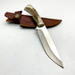 Hirschgeweih Bushcraft Messer Personalisiert mit Etui