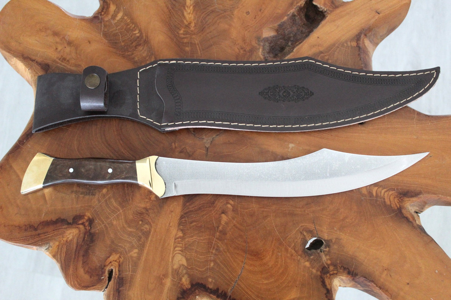 17 "Personalisierter Walnussholz Griff Machete Messer (Wr073)
