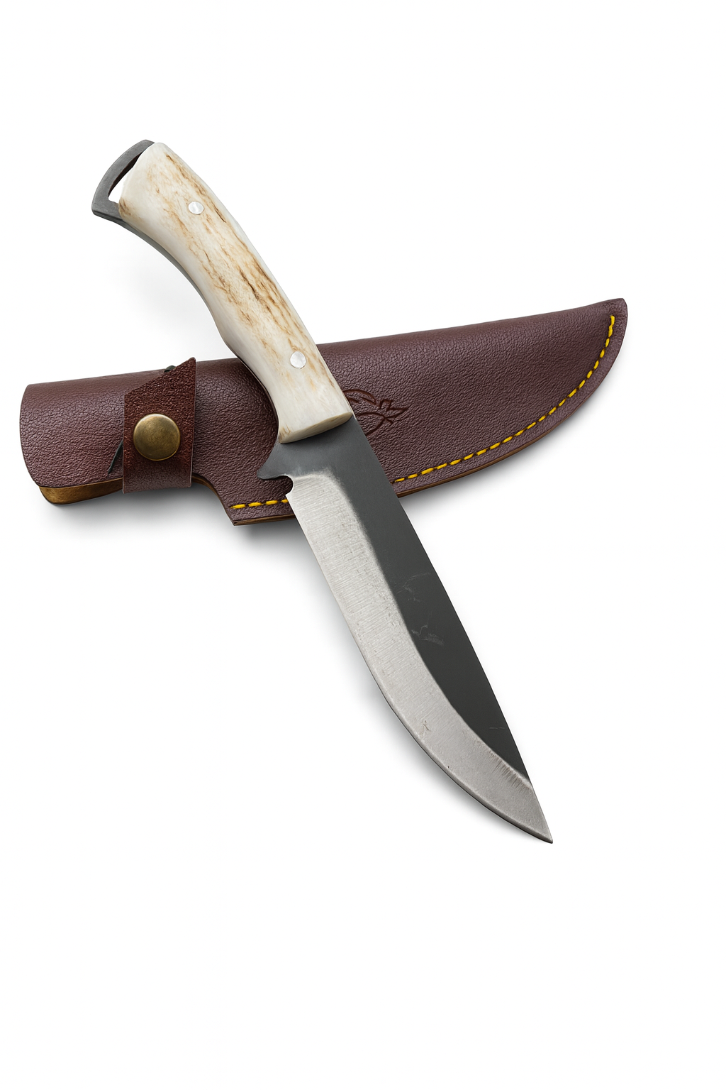 10" Hirschgeweih Griff Bushcraft Jagdmesser Personalisiert