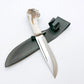Handgemachtes Survival Jagdmesser mit Hirschgeweih Griff und Lederscheide