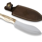 Hirschgeweih Griff Jagdmesser & Scheide Full Tang Nesmuk Messer