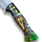 D2 Stahl Jagdmesser mit Lederscheide individuell graviertes Messer (Wh188)