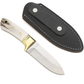 Personalisiertes Jagdmesser Hirschgeweih und Messing Griff