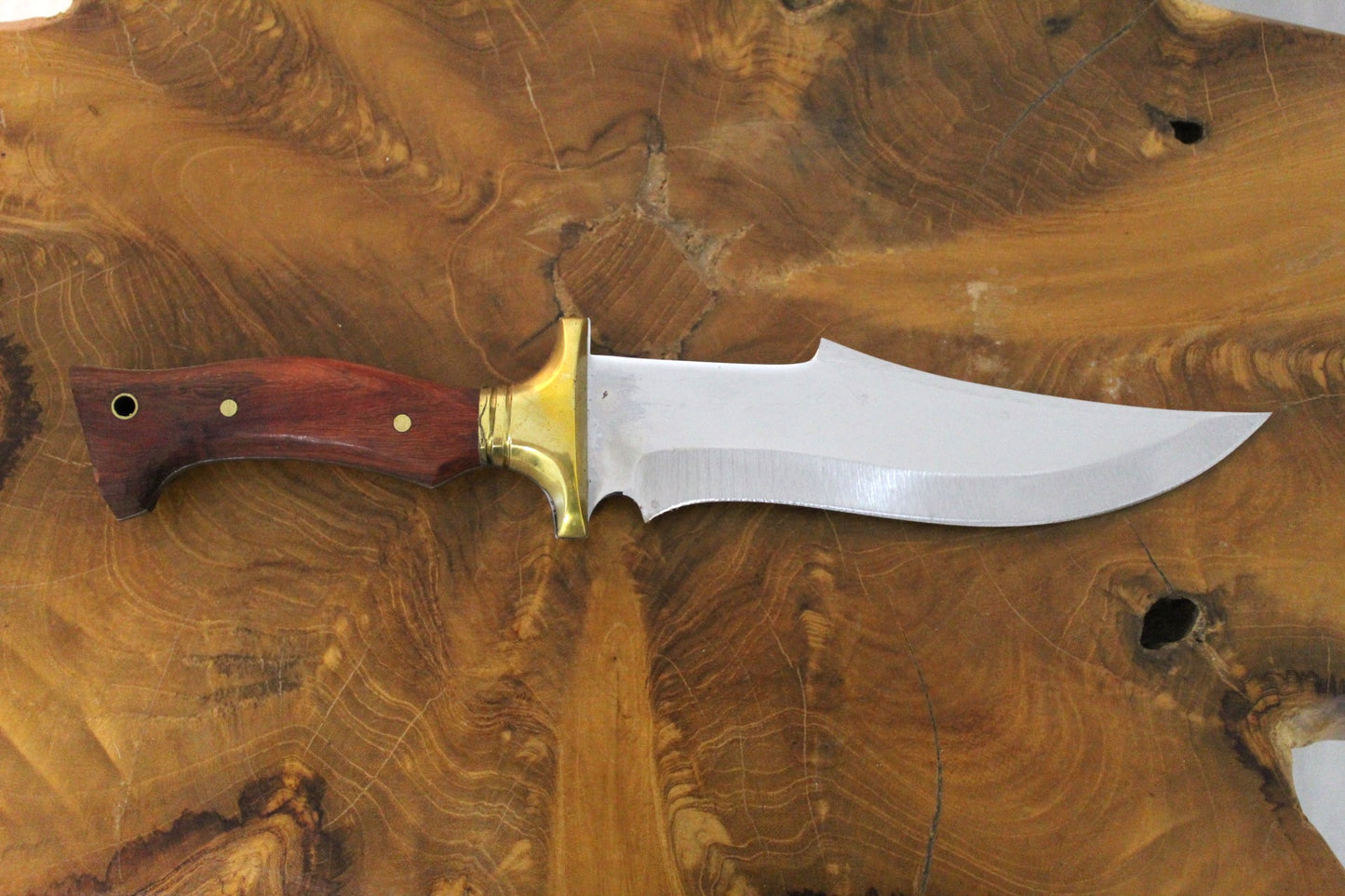12 "Custom Holzgriff Bowie Jagdmesser Personalisiert