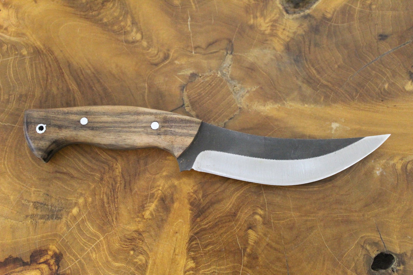 Personalisiertes Handgefertigtes Holzgriff Jagdmesser mit Scheide