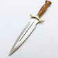 Walnuss Holz Griff Dolch Messer mit Scheide Personalisiert