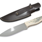 Hirschhorngriff 24,5 cm, personalisiertes Bushcraft Jagdmesser