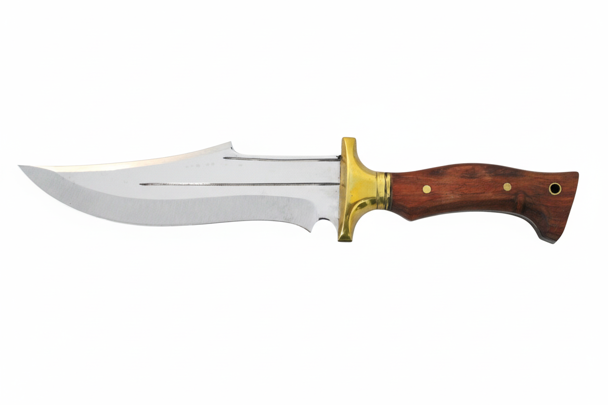 12 "Custom Holzgriff Bowie Jagdmesser Personalisiert