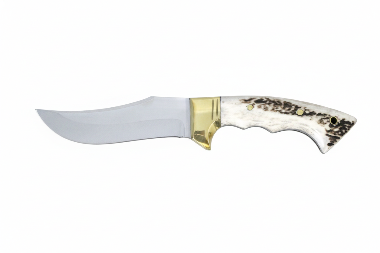 10 "Bowiemesser Jagdmesser Personalisiert Hirschgeweih Griff