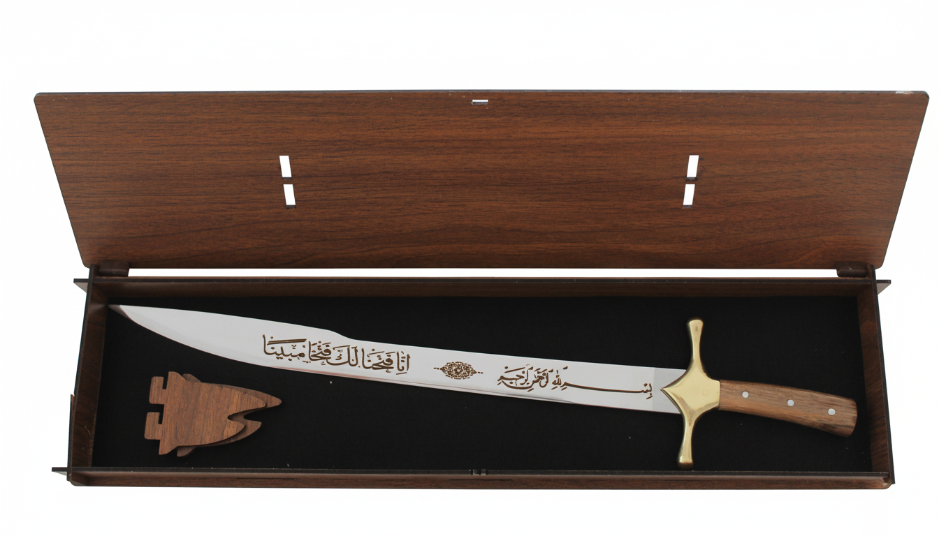 Handgemachte İslamic Deko Schwert Personalisiert