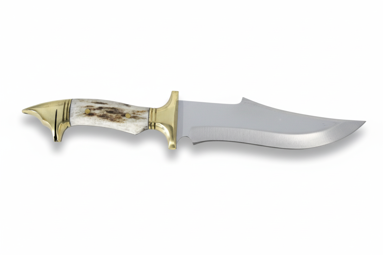12 " Bowie Jagdmesser  Personalisiertes Hirschgeweihmesser