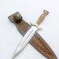 Walnuss Holz Griff Dolch Messer mit Scheide Personalisiert