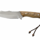 Handgefertigtes Outdoor-Messer mit Lederscheide Personalisiert