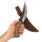 Personalisiertes Handgefertigtes Holzgriff Jagdmesser mit Scheide