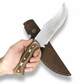 "12"" personalisiertes Jagdmesser Werzalit Griff