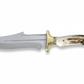 12 " Bowie Jagdmesser  Personalisiertes Hirschgeweihmesser