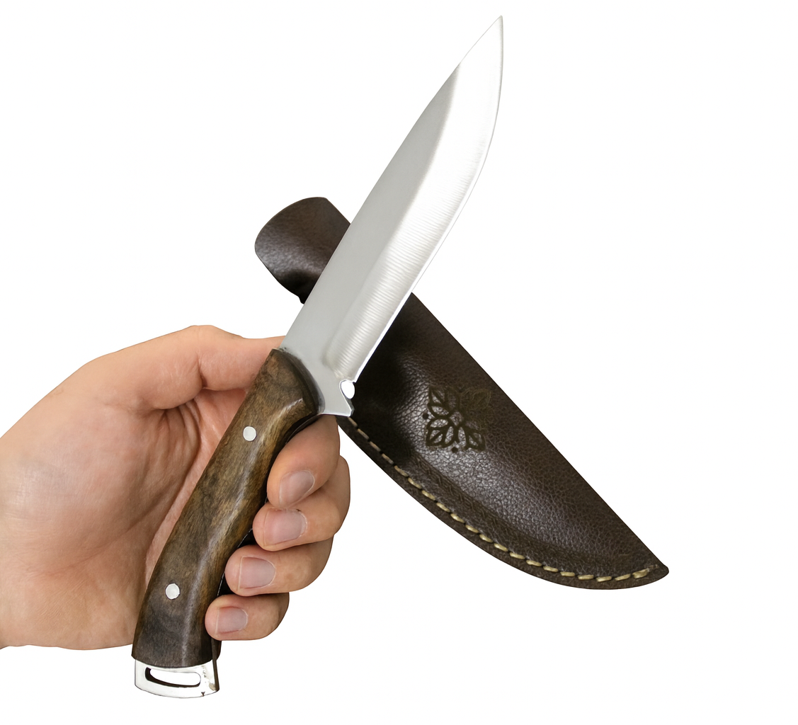 10 " Bushcraft Messer mit Walnussholz Griff Personalisiert