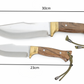 2 Stück Walnussholz Jagdmesser Set Personalisiert