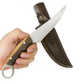 Handgefertigtes Bushcraftmesser mit Lederscheide Personalisiert