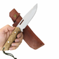 Handgemachtes Jagdmesser Personalisiert mit Lederscheide