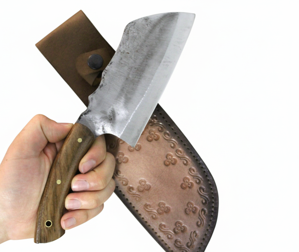10 "Personalisiert Hand geschmiedet serbischer Beil Almazan Holzgriff