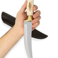 13 " Hirschgeweih Wolfskopf Jagdmesser Handgefertigt
