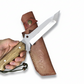 Handgemachtes 25,5 cm Hakenmesser Jagdmesser Personalisiert