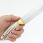 Personalisiertes Jagdmesser Hirschgeweih und Messing Griff (Dh033)