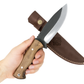 Personalisiertes Wikinger Messer mit Lederscheide