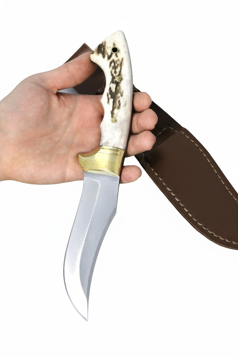 10 "Bowiemesser Jagdmesser Personalisiert Hirschgeweih Griff