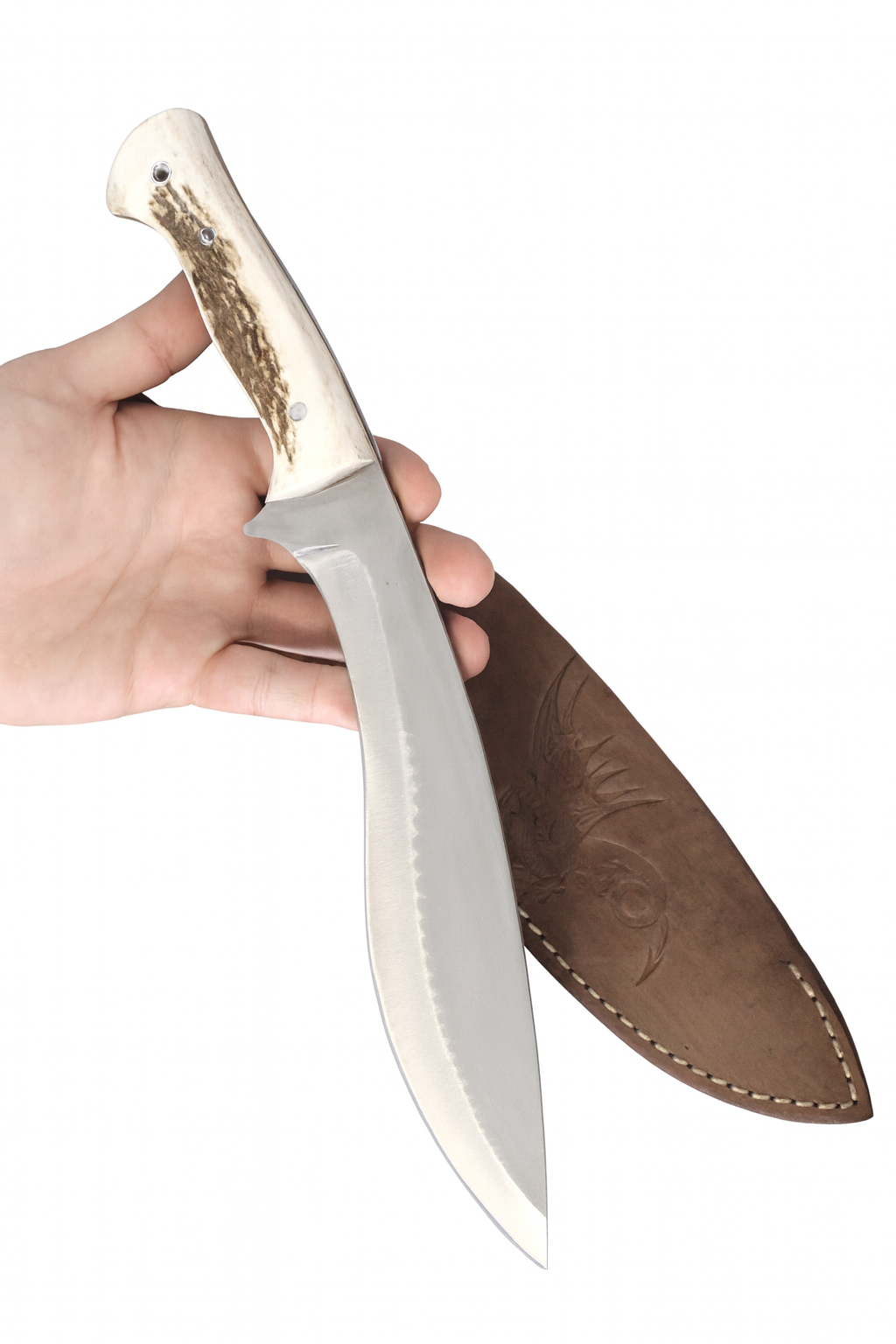 Hirschgeweih Kukri Messer Personalisiert