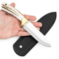 Personalisiertes Jagdmesser Hirschgeweih und Messing Griff (Dh033)