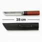 11" Handgemachtes Holzgriff Tanto Messer mit Scheide Personalisiert Premium-Qualität