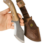 Handgemachtes Walnussholz Tracker Messer mit Scheide