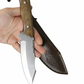 Handgefertigtes Outdoor-Messer mit Lederscheide Personalisiert