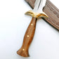 Walnuss Holz Griff Dolch Messer mit Scheide Personalisiert