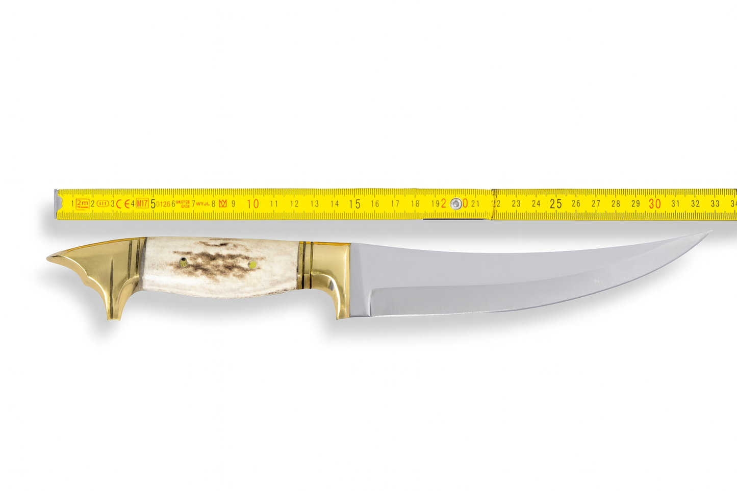 13 " Hirschgeweih Wolfskopf Jagdmesser Handgefertigt