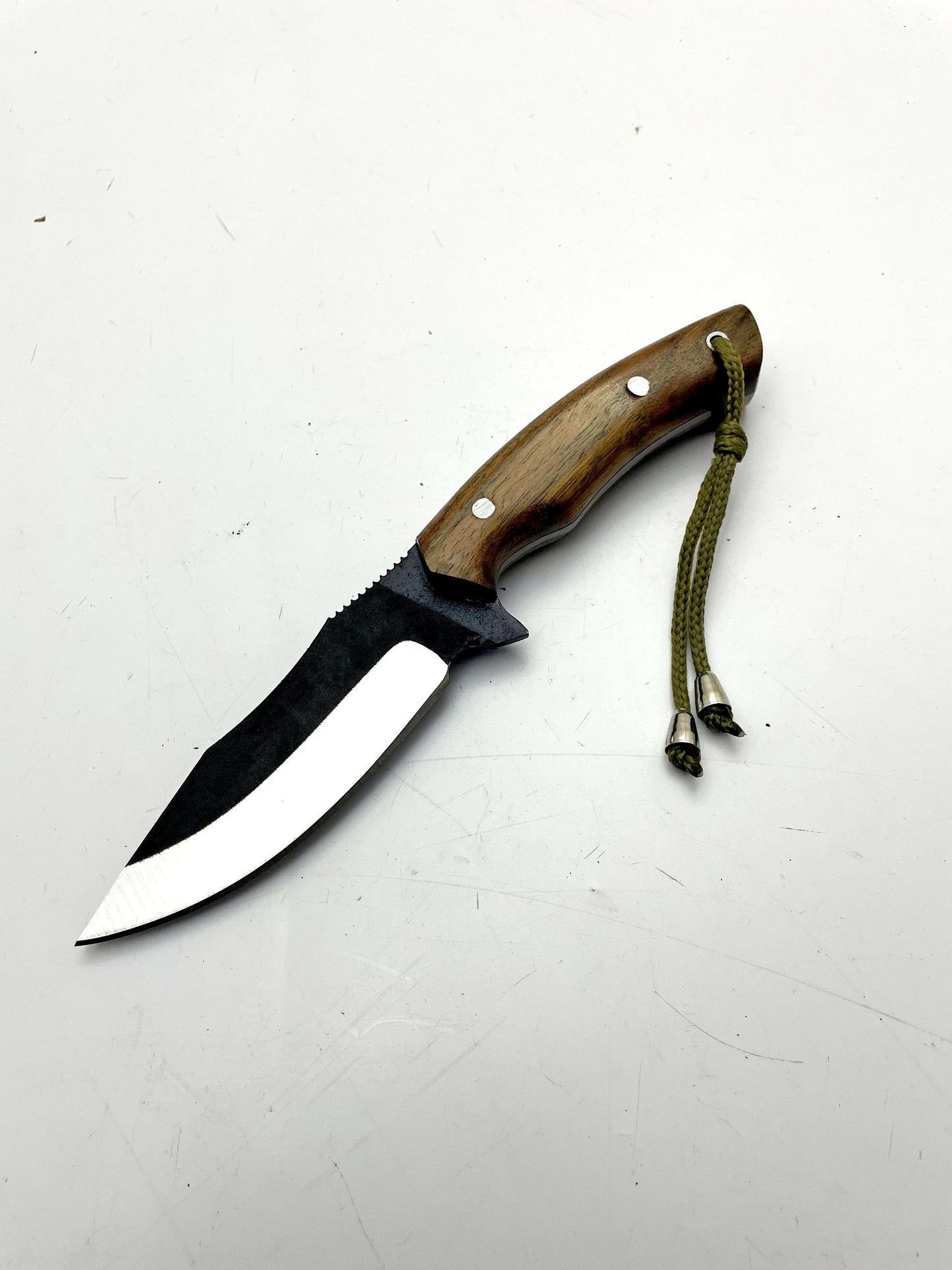 Custom Mini Bushcraft Messer mit Lederscheide Personalisiert
