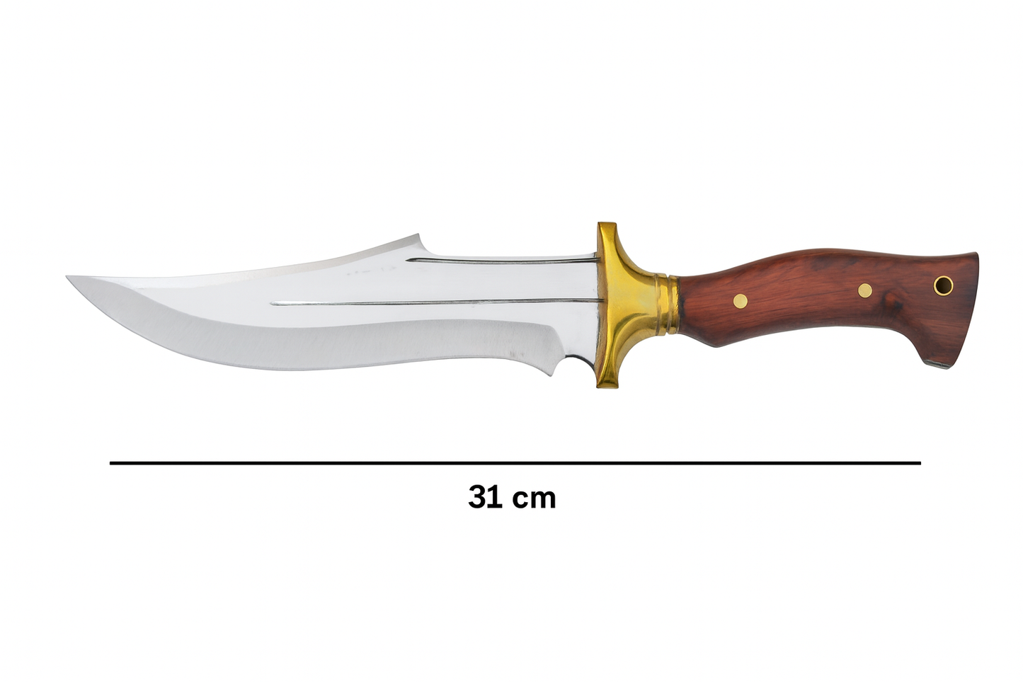 12 "Custom Holzgriff Bowie Jagdmesser Personalisiert