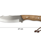 Handgefertigtes Outdoor-Messer mit Lederscheide Personalisiert