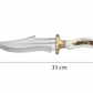 12 "Hirschhorn Bowie Jagdmesser Personalisiert
