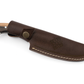 Handgefertigtes Bushcraftmesser mit Lederscheide Personalisiert