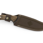 12,6 "professionelles Jagdmesser mit Walnussholz Griff Personalisiert