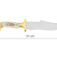 12 " Bowie Jagdmesser  Personalisiertes Hirschgeweihmesser